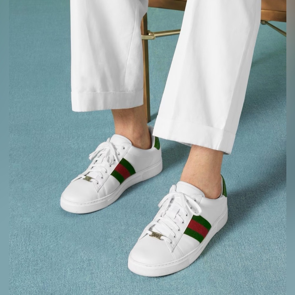 Men’s Gucci Ace Lace-Up Web Sneaker - Picture 12 of 12